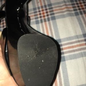 6” Black Pole Dance Sandals